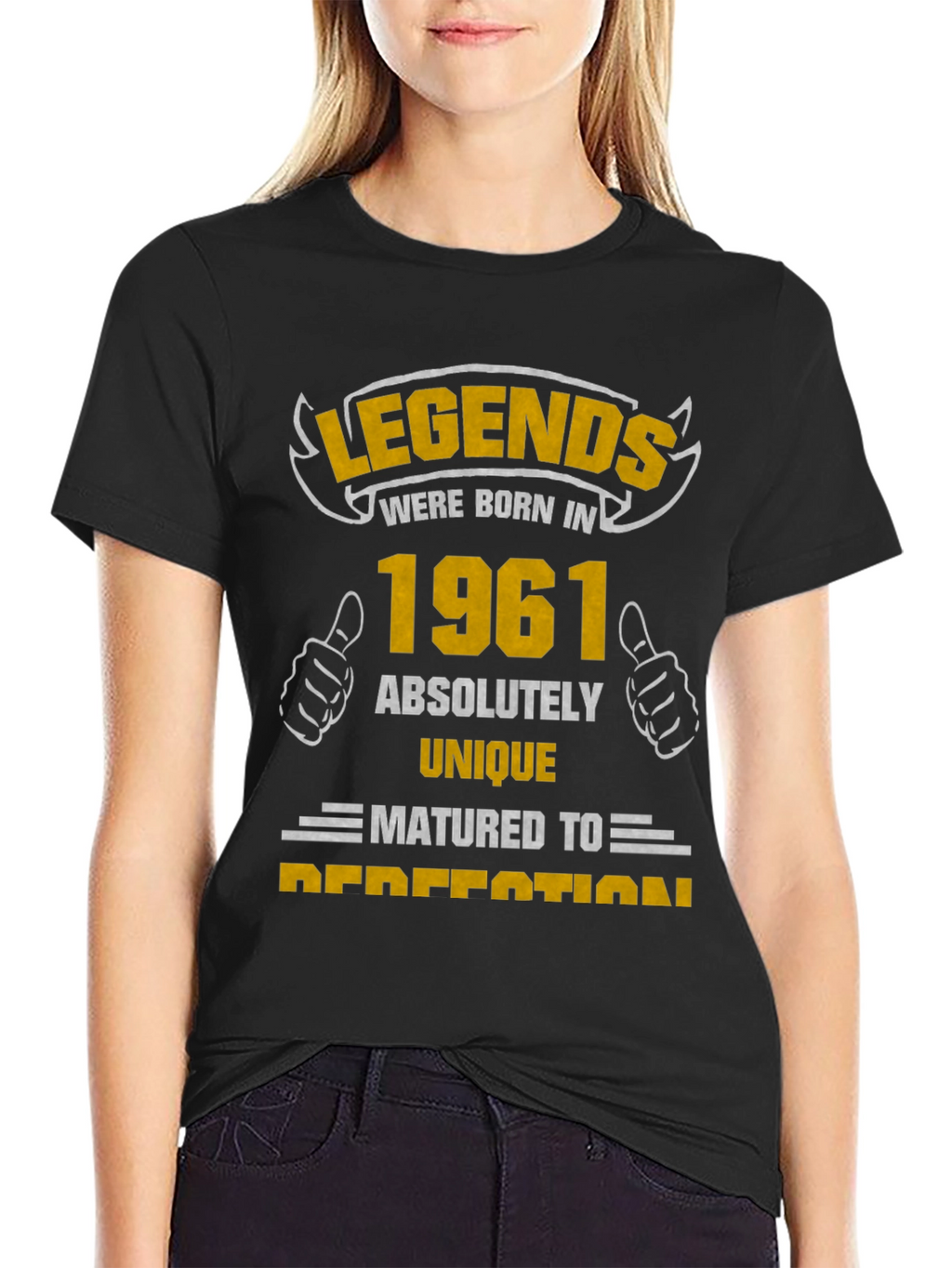 Legends Born in 1961 Black T-Shirt