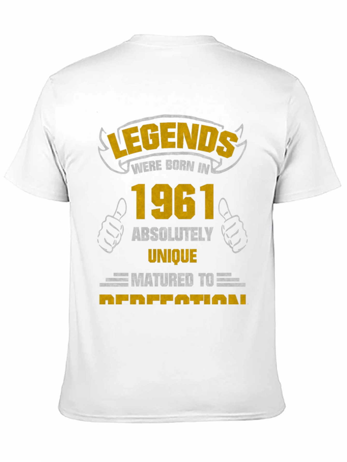 Legends Born in 1961 Black T-Shirt