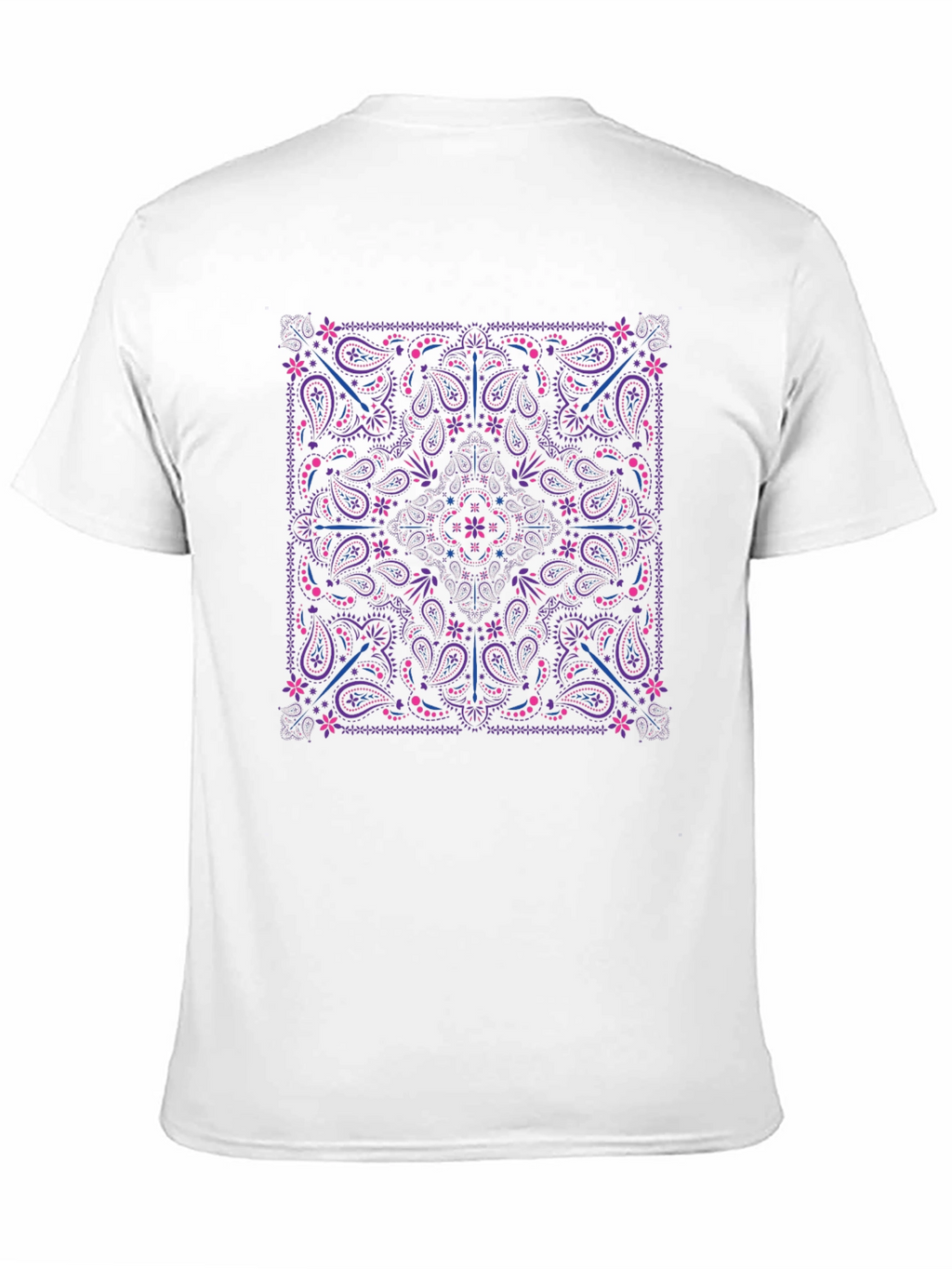 Paisley Print Crewneck T-Shirt