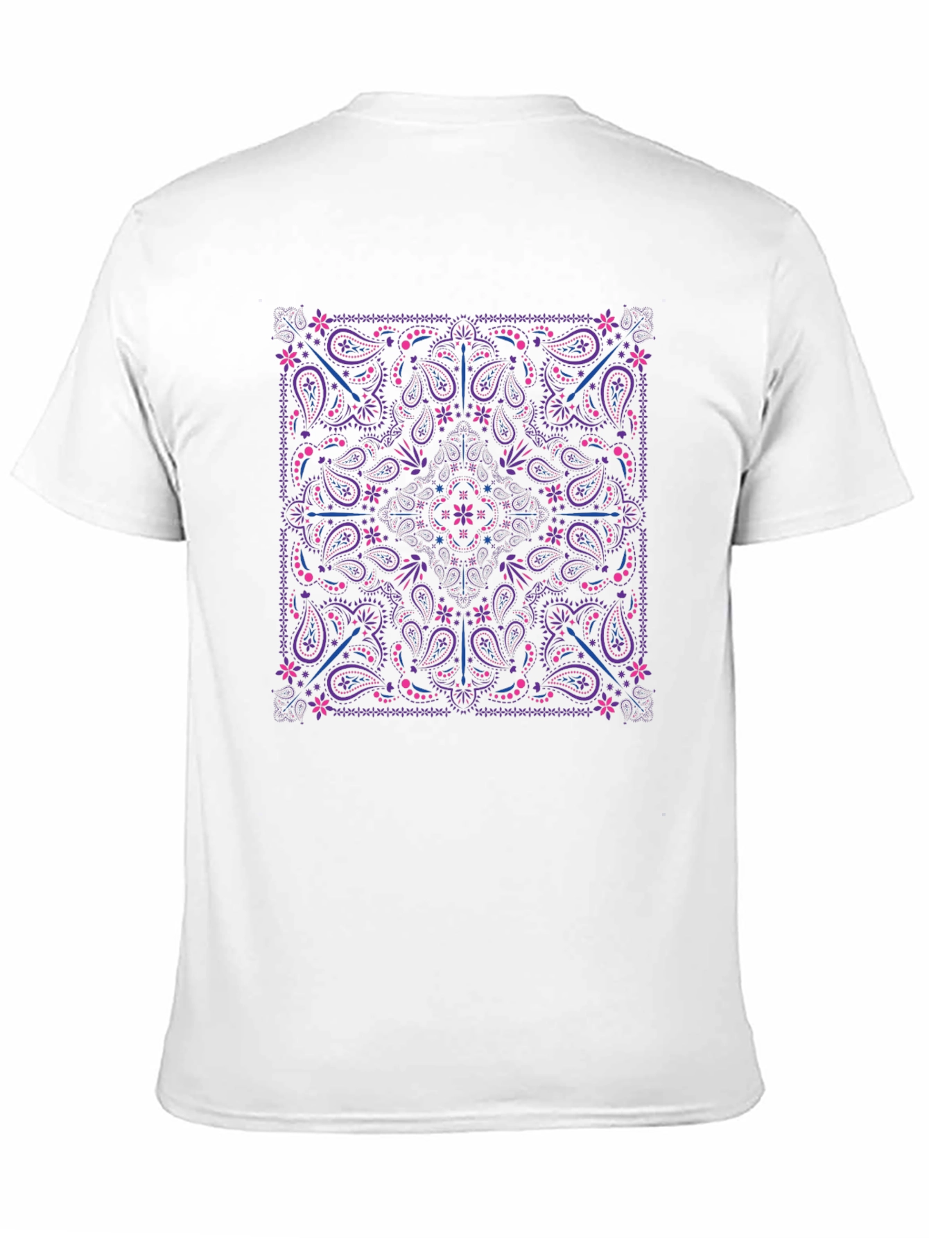 Paisley Print Crewneck T-Shirt