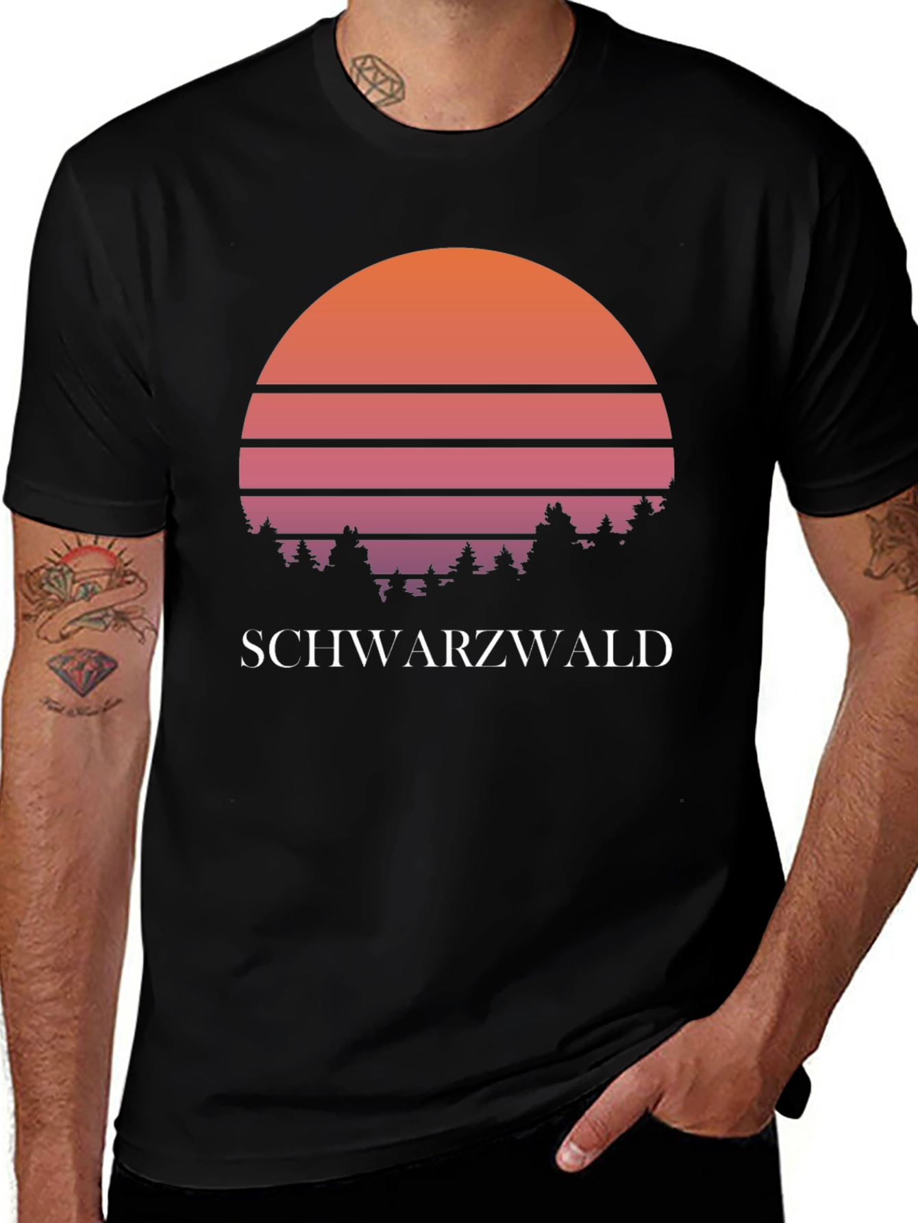 Black Forest Schwarzwald Sunset T-Shirt