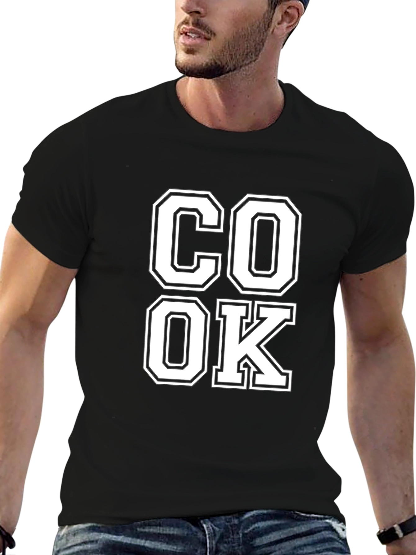 Cook OK Graphic Tee - Unisex Black T-Shirt