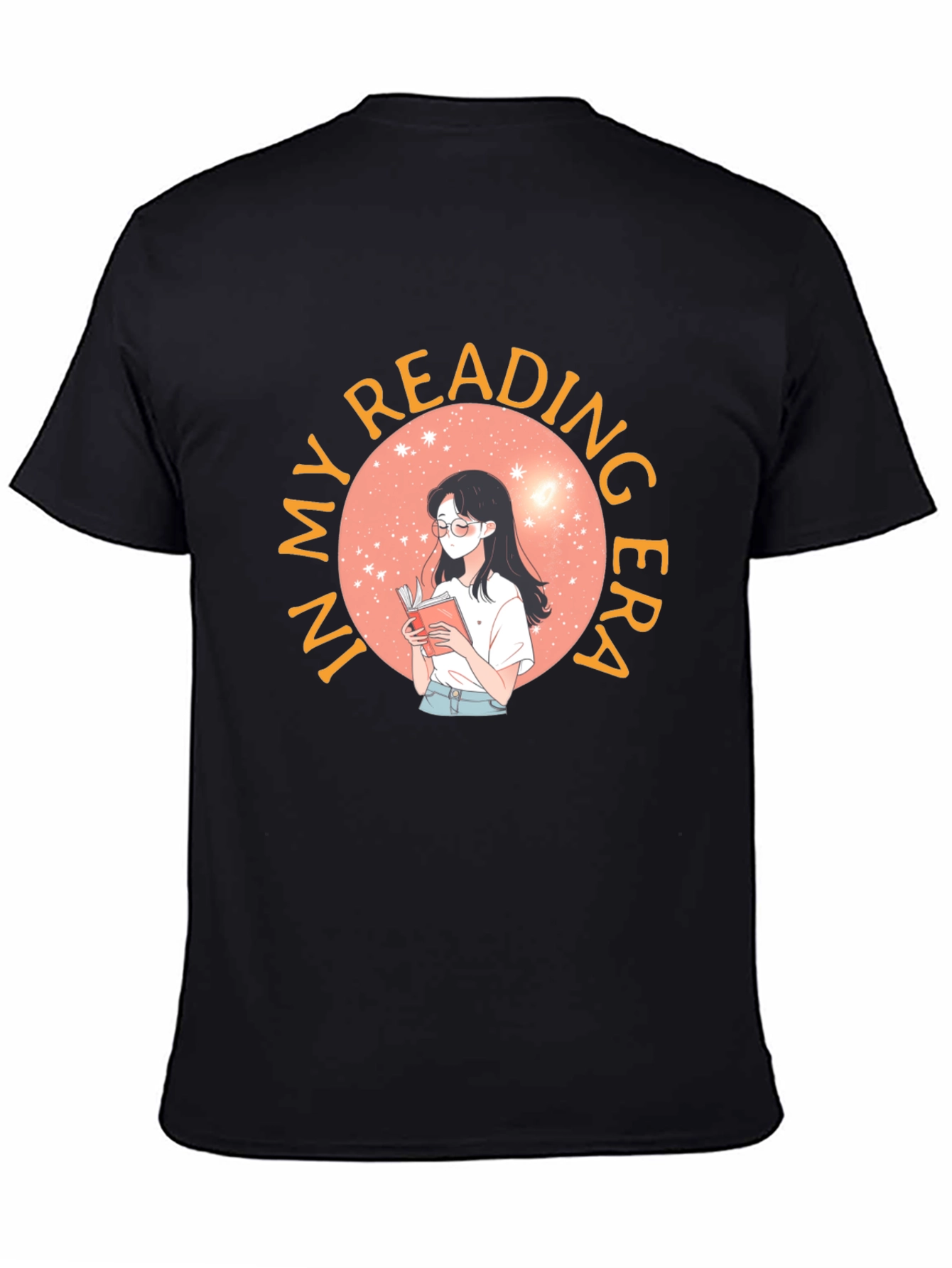 Reading Era Graphic Tee - Unisex Black T-Shirt