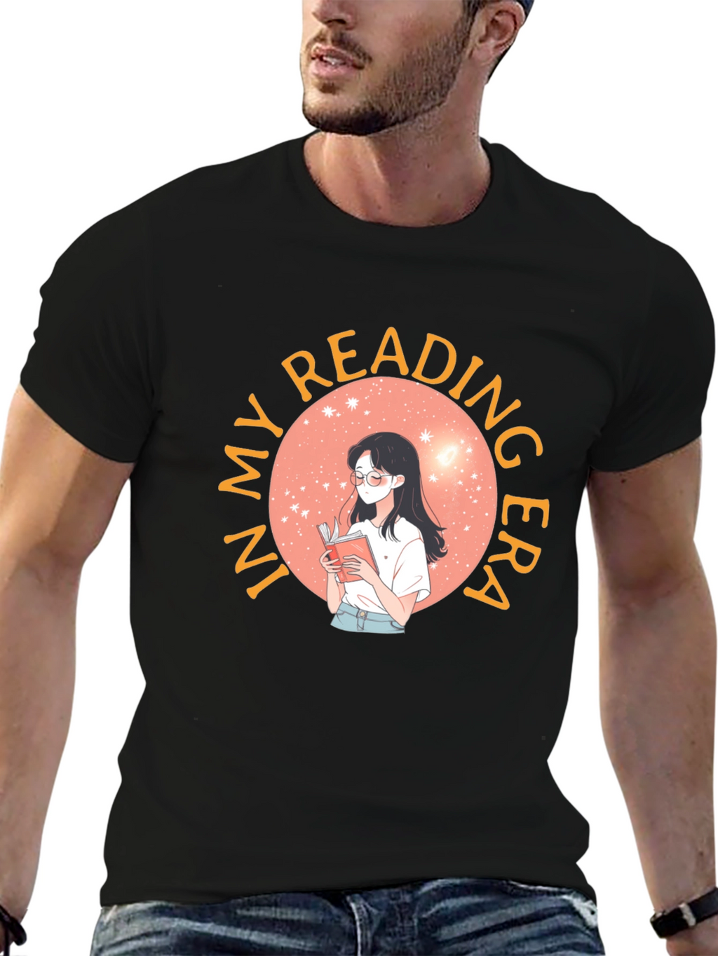 Reading Era Graphic Tee - Unisex Black T-Shirt