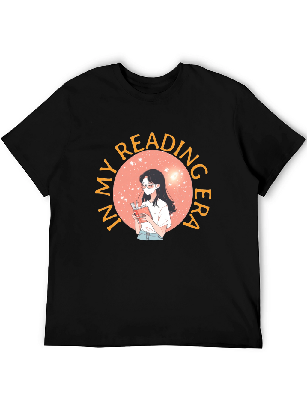 Reading Era Graphic Tee - Unisex Black T-Shirt