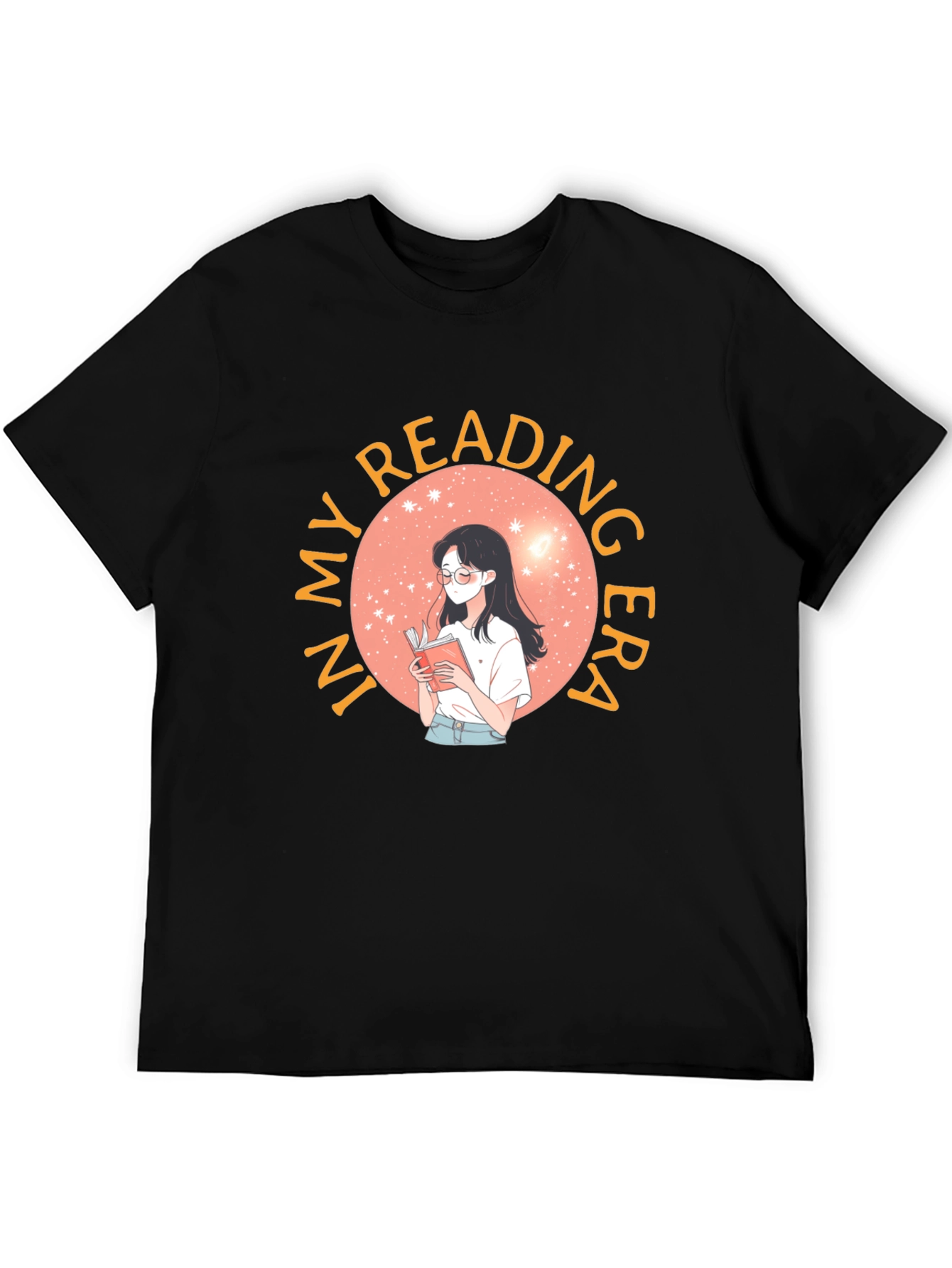 Reading Era Graphic Tee - Unisex Black T-Shirt