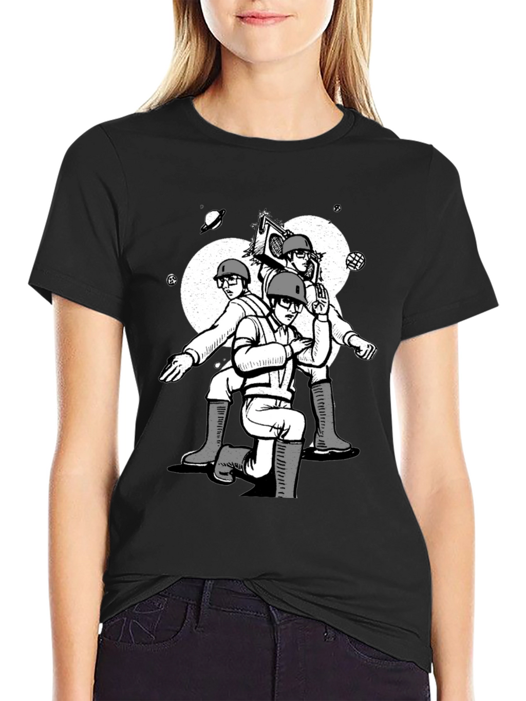 Retro Space Cadet Graphic T-Shirt