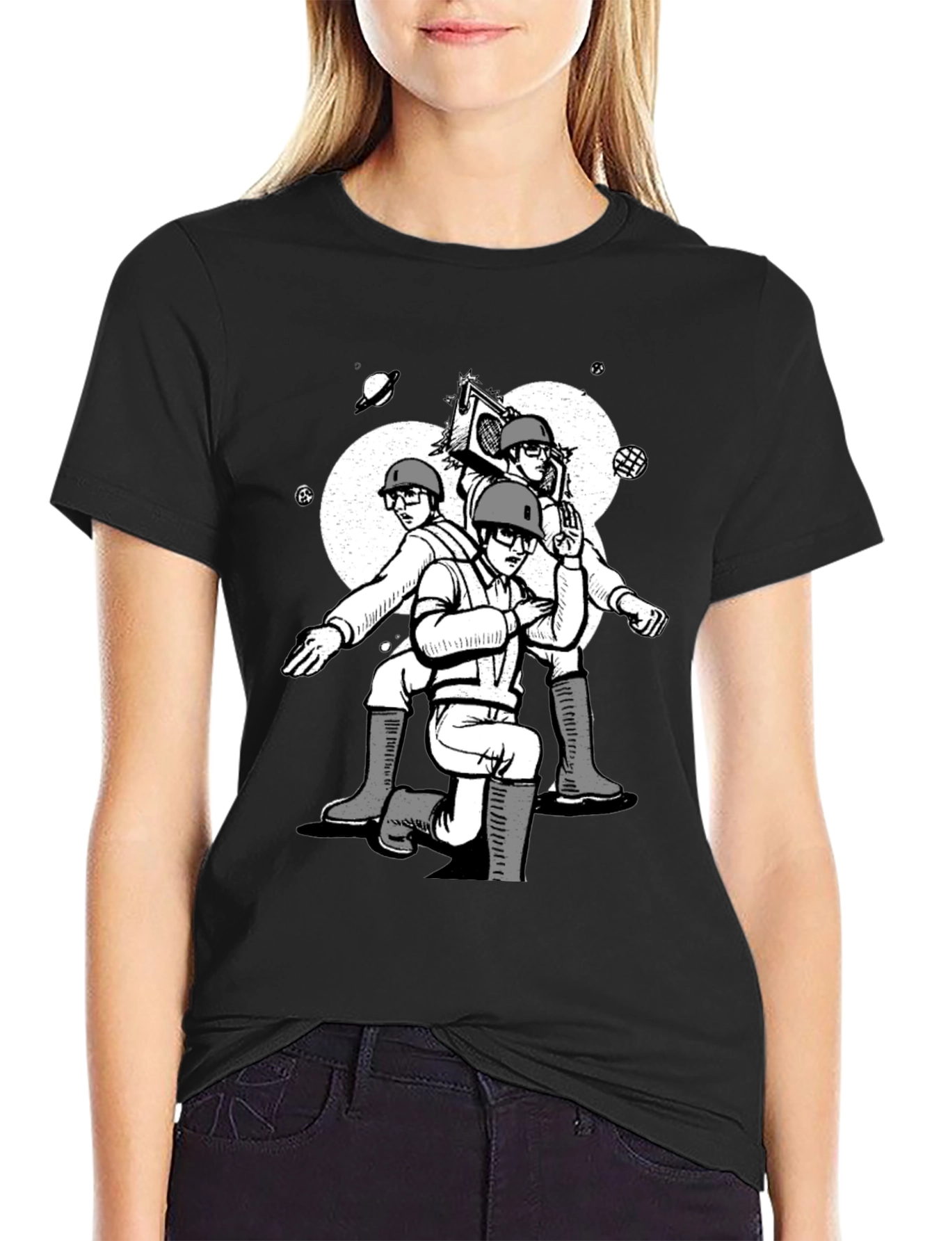 Retro Space Cadet Graphic T-Shirt