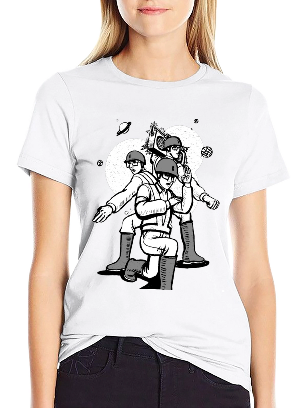 Retro Space Cadet Graphic T-Shirt