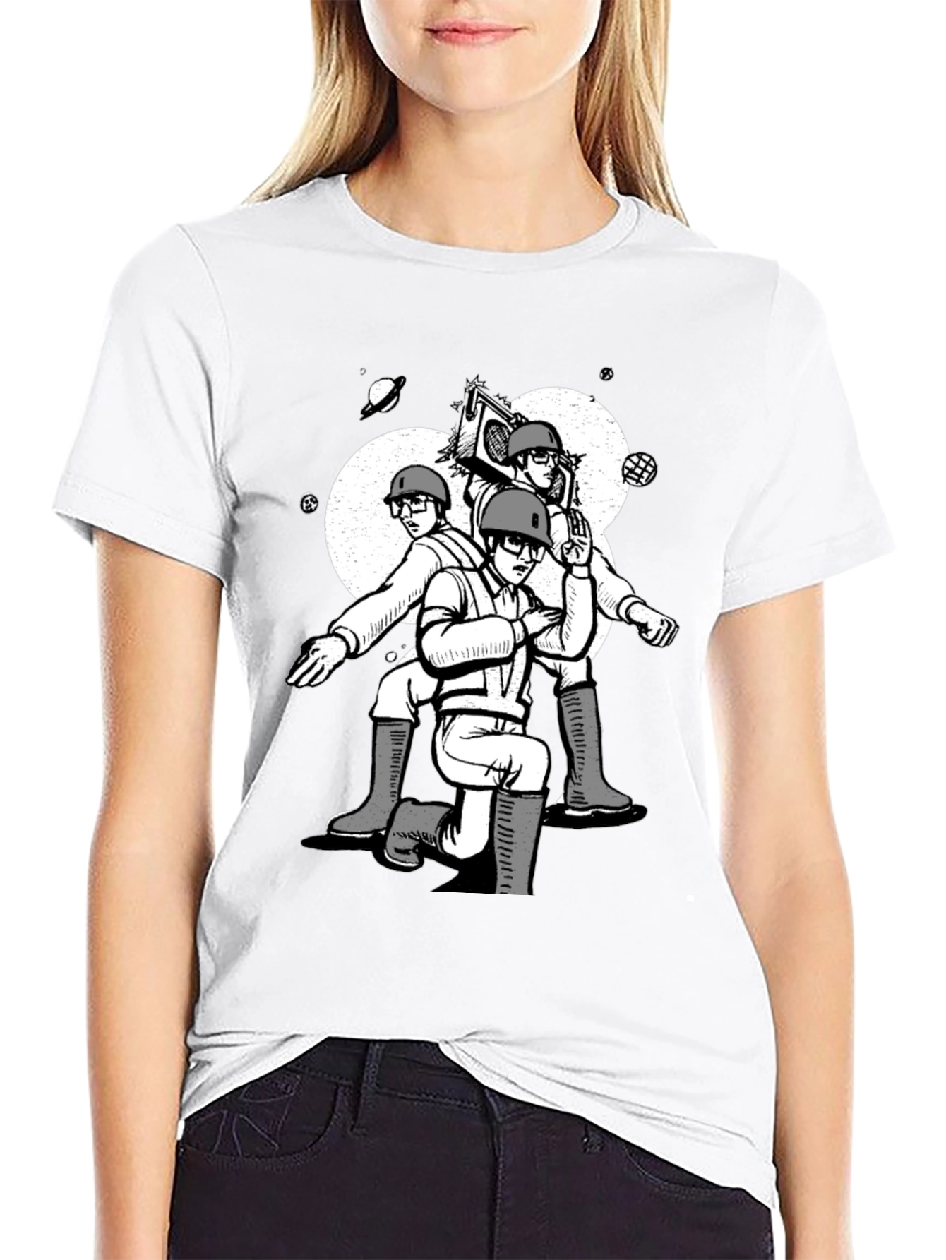 Retro Space Cadet Graphic T-Shirt