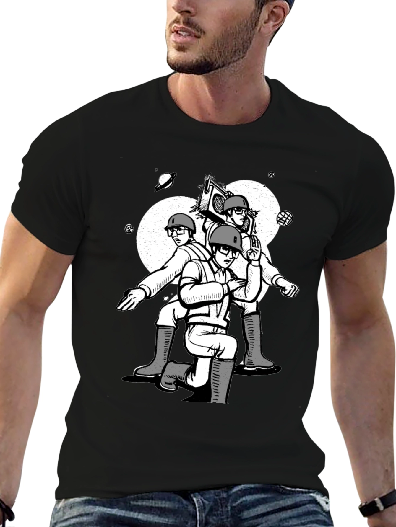 Retro Space Cadet Graphic T-Shirt