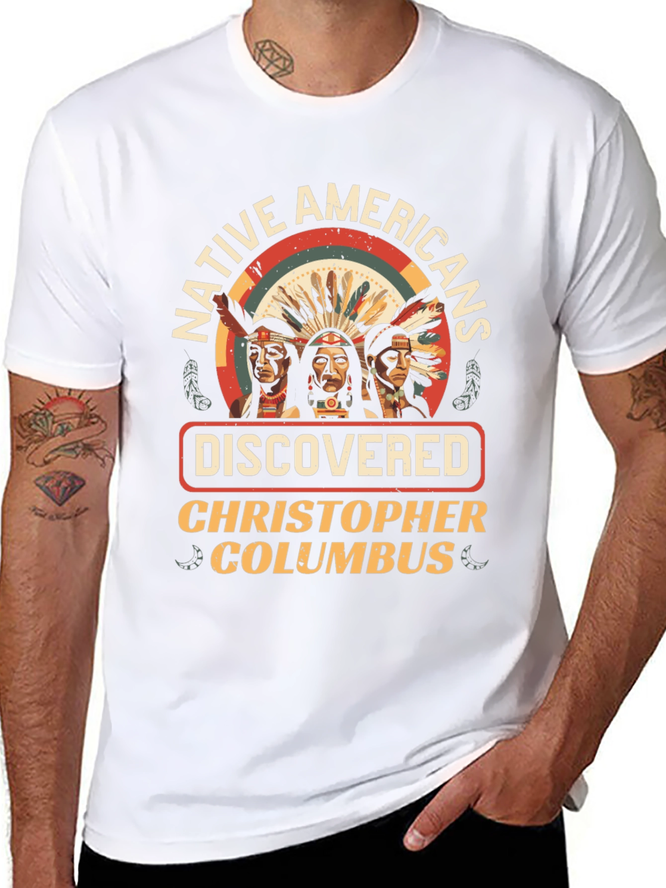 Native Americans Discovered Columbus T-Shirt