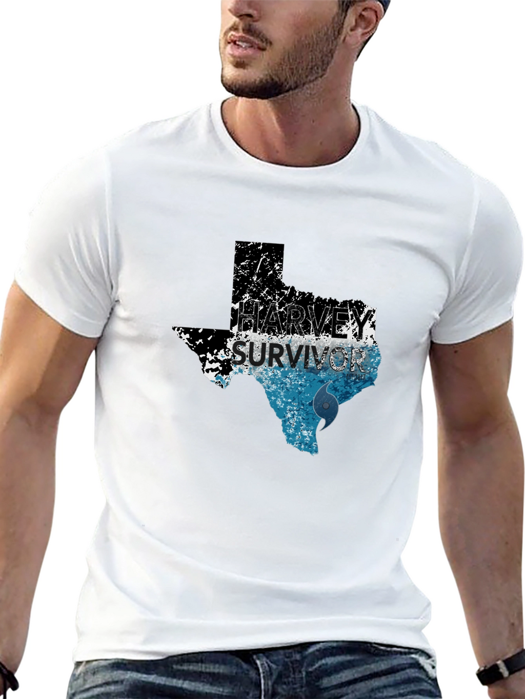 Harvey Survivor Texas Strong Graphic Tee