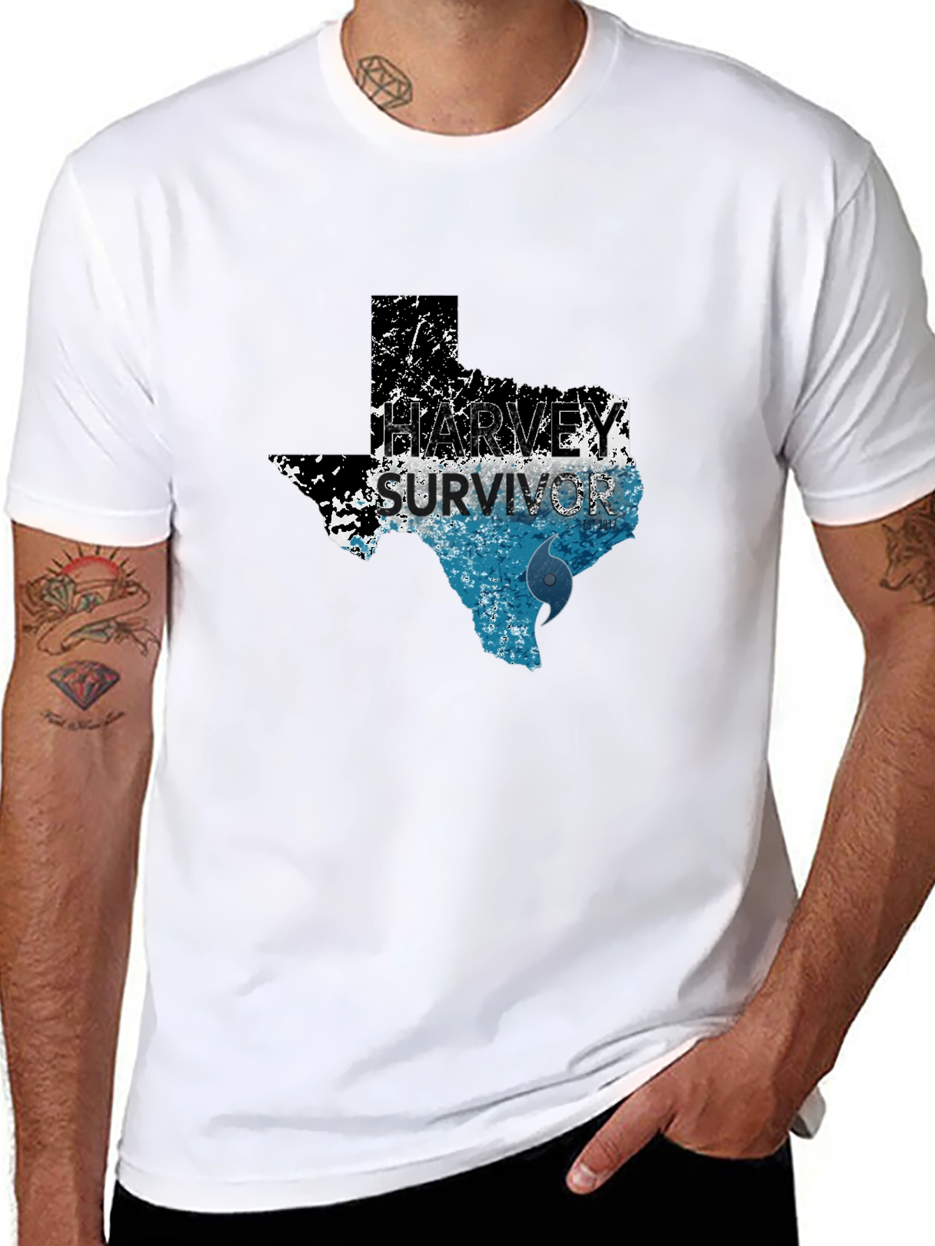 Harvey Survivor Texas Strong Graphic Tee