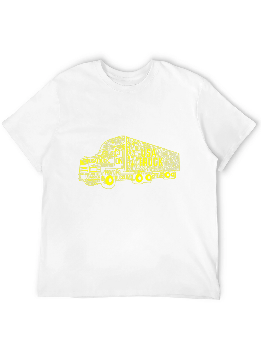 USA Truck Word Art Graphic T-Shirt