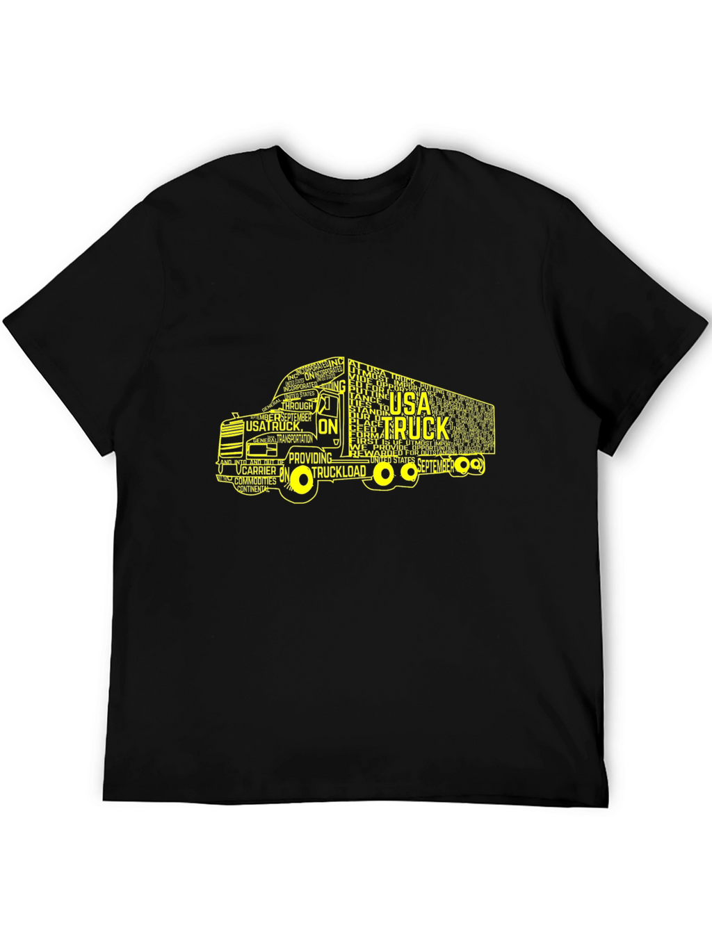 USA Truck Word Art Graphic T-Shirt