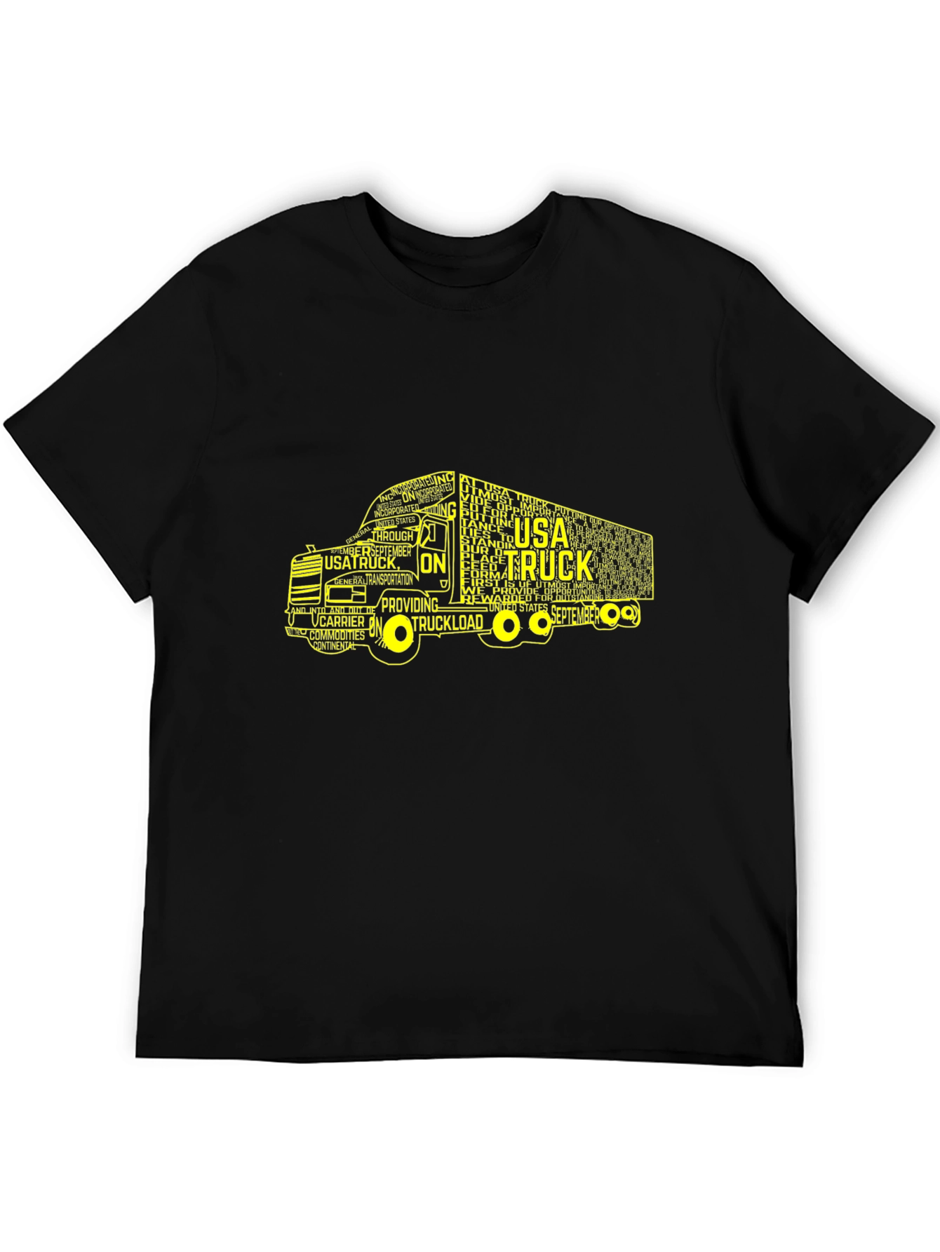 USA Truck Word Art Graphic T-Shirt