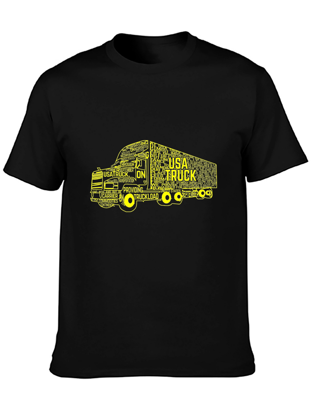 USA Truck Word Art Graphic T-Shirt