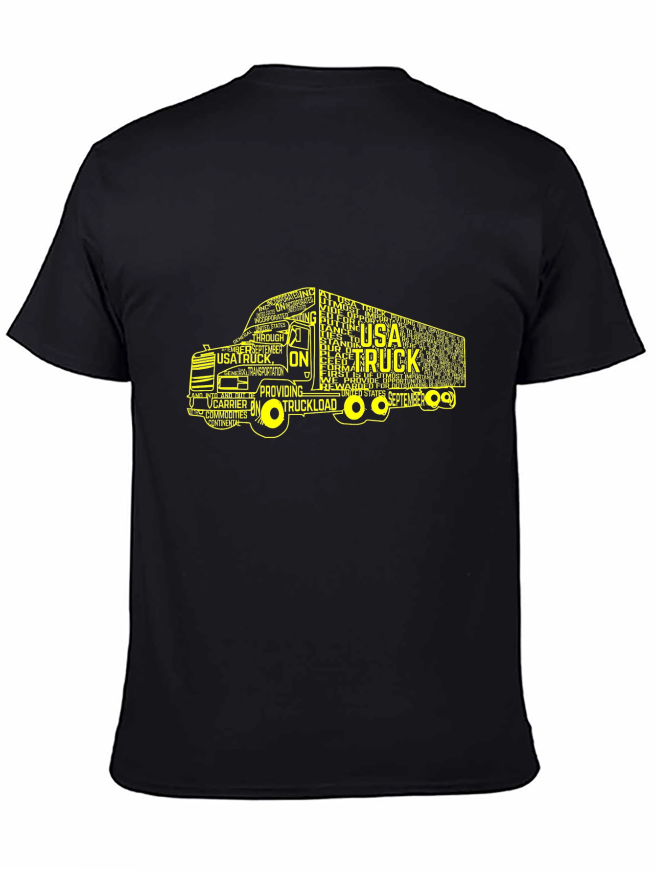 USA Truck Word Art Graphic T-Shirt
