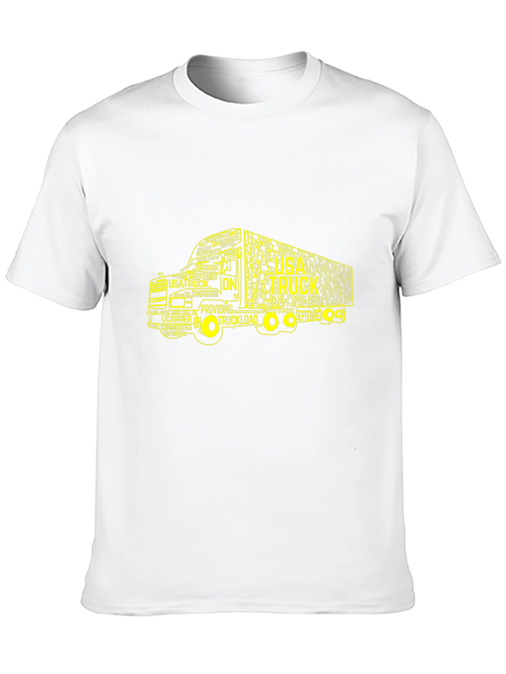 USA Truck Word Art Graphic T-Shirt
