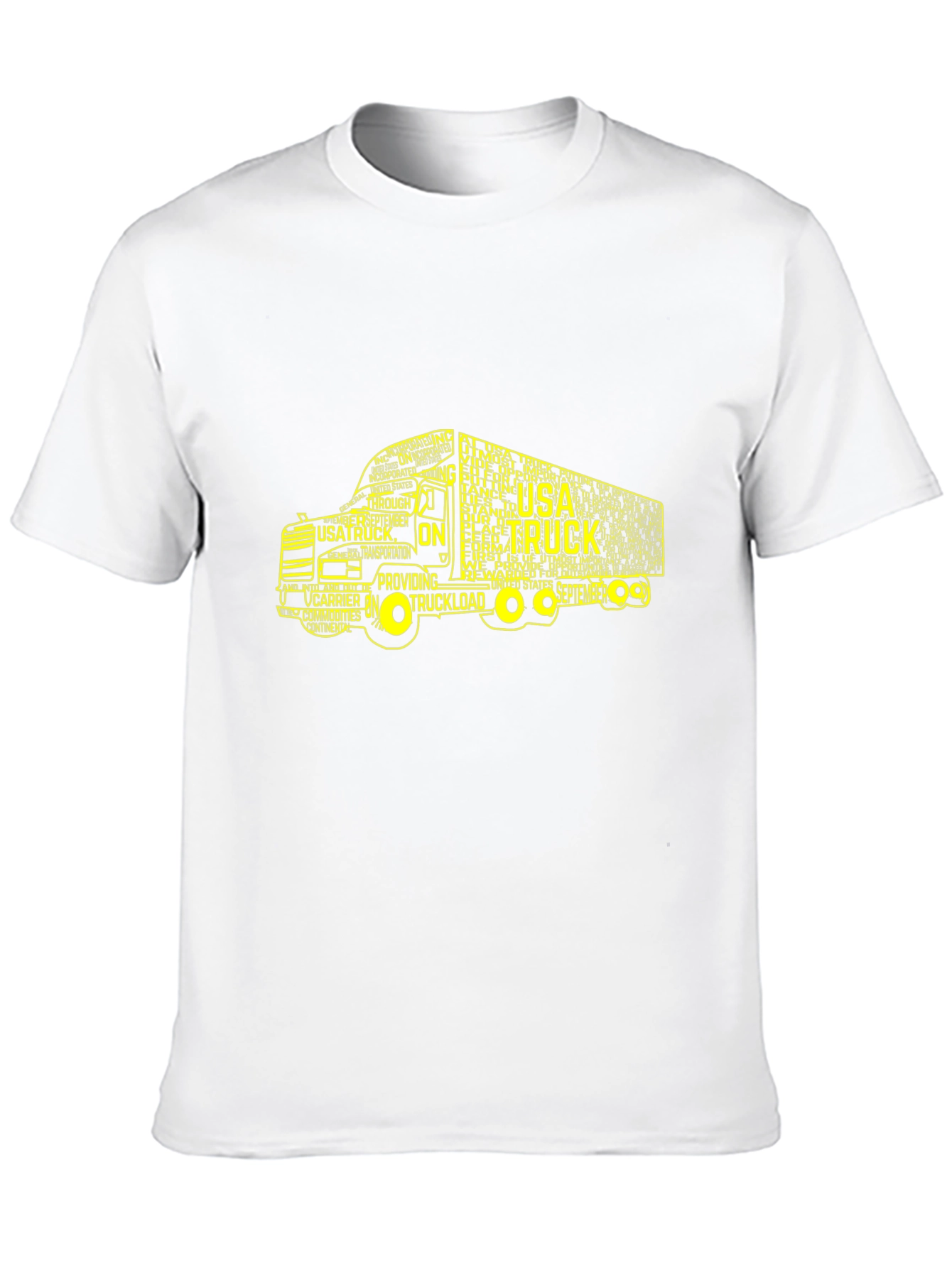 USA Truck Word Art Graphic T-Shirt
