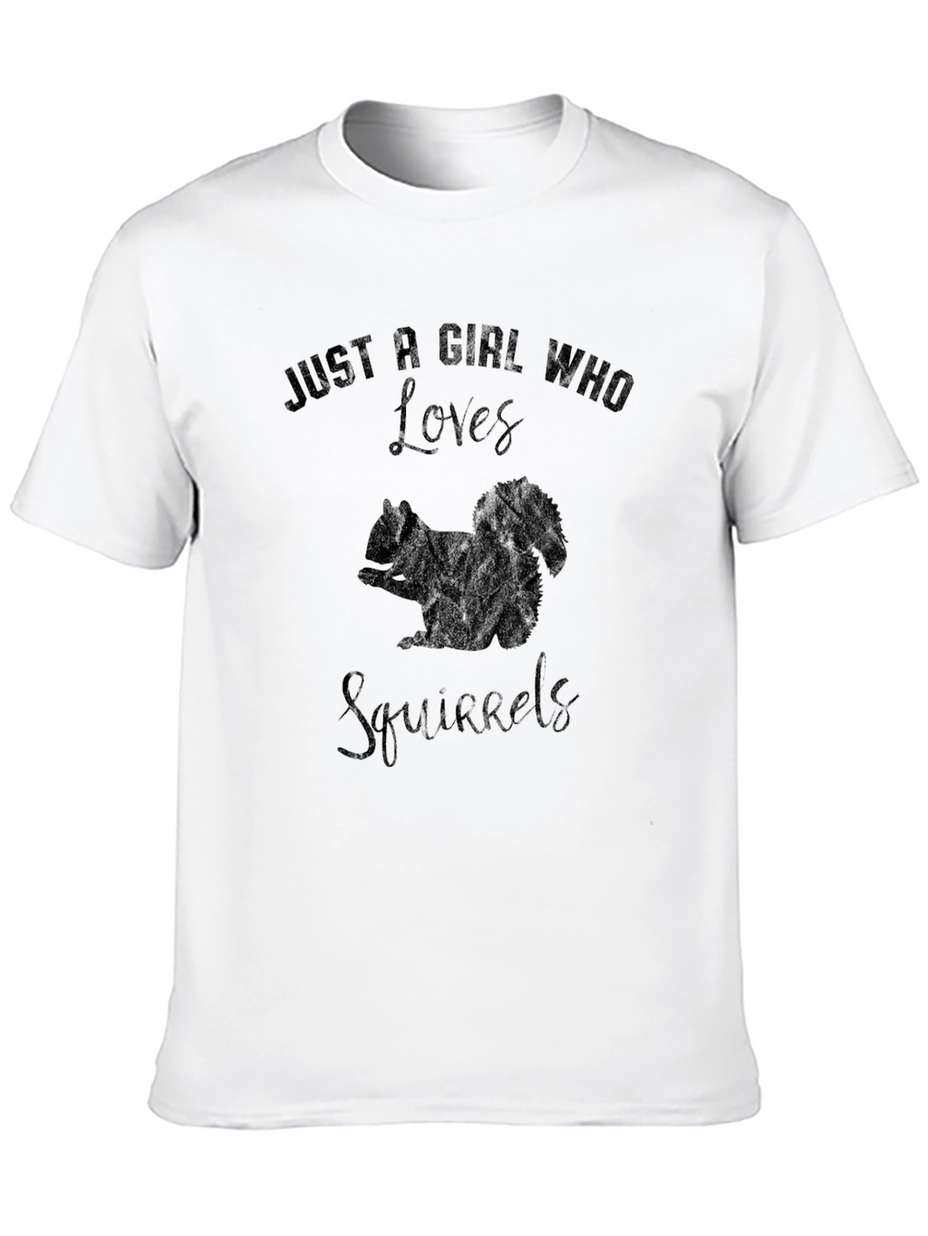 Squirrel Lovers Black T-Shirt