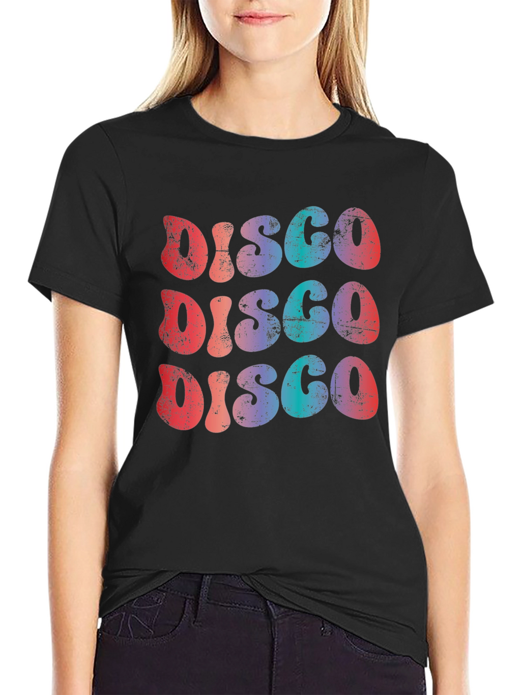 Retro Disco Graphic Tee - 70s Style