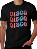 Retro Disco Graphic Tee - 70s Style