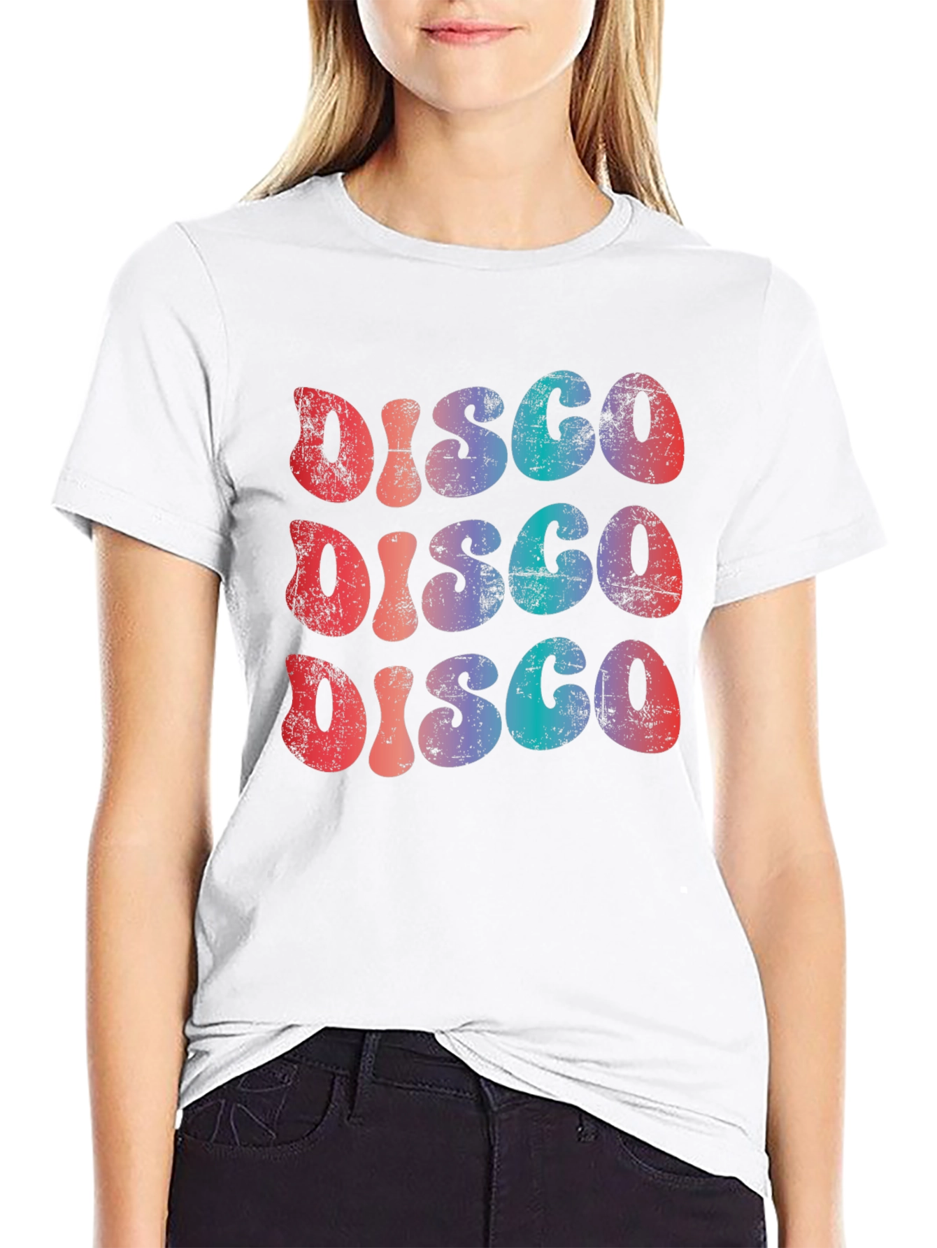 Retro Disco Graphic Tee - 70s Style