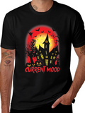 Current Mood Halloween Spooky Haunted House T-Shirt