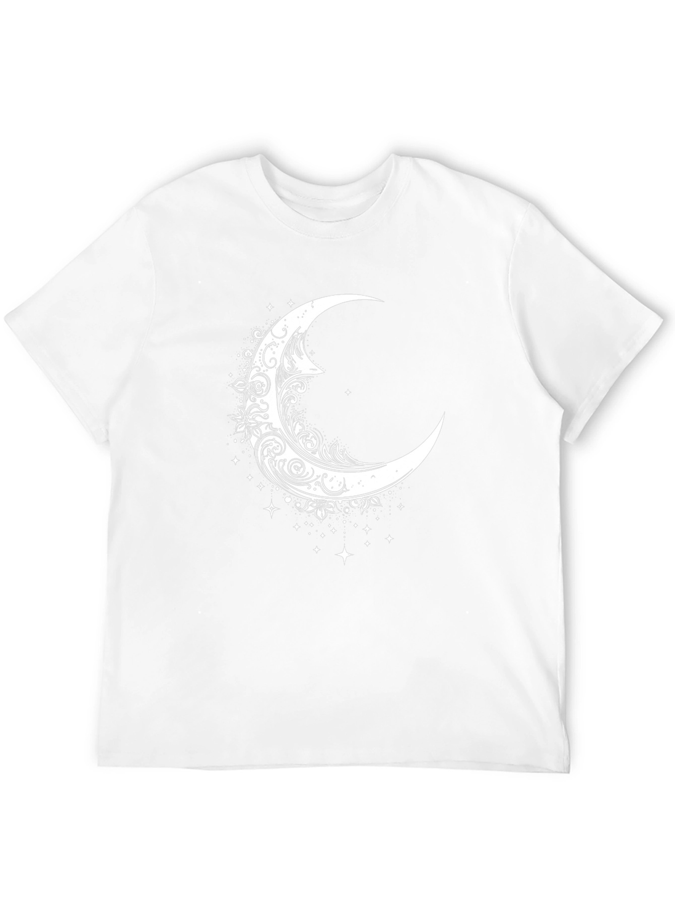 Crescent Moon Graphic Tee - Celestial Style