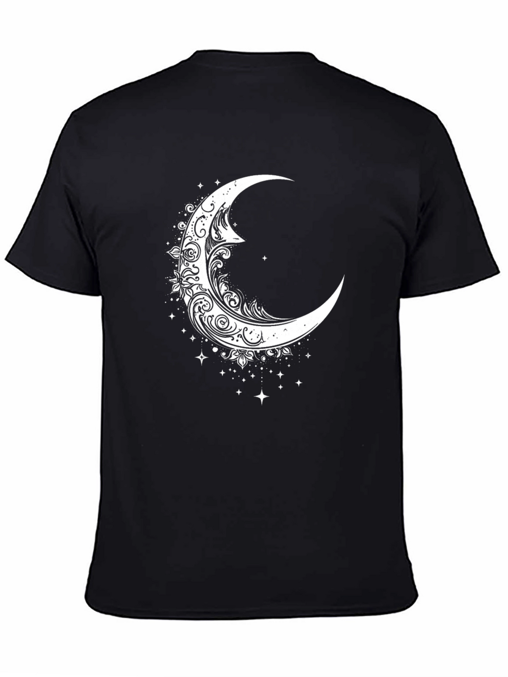 Crescent Moon Graphic Tee - Celestial Style