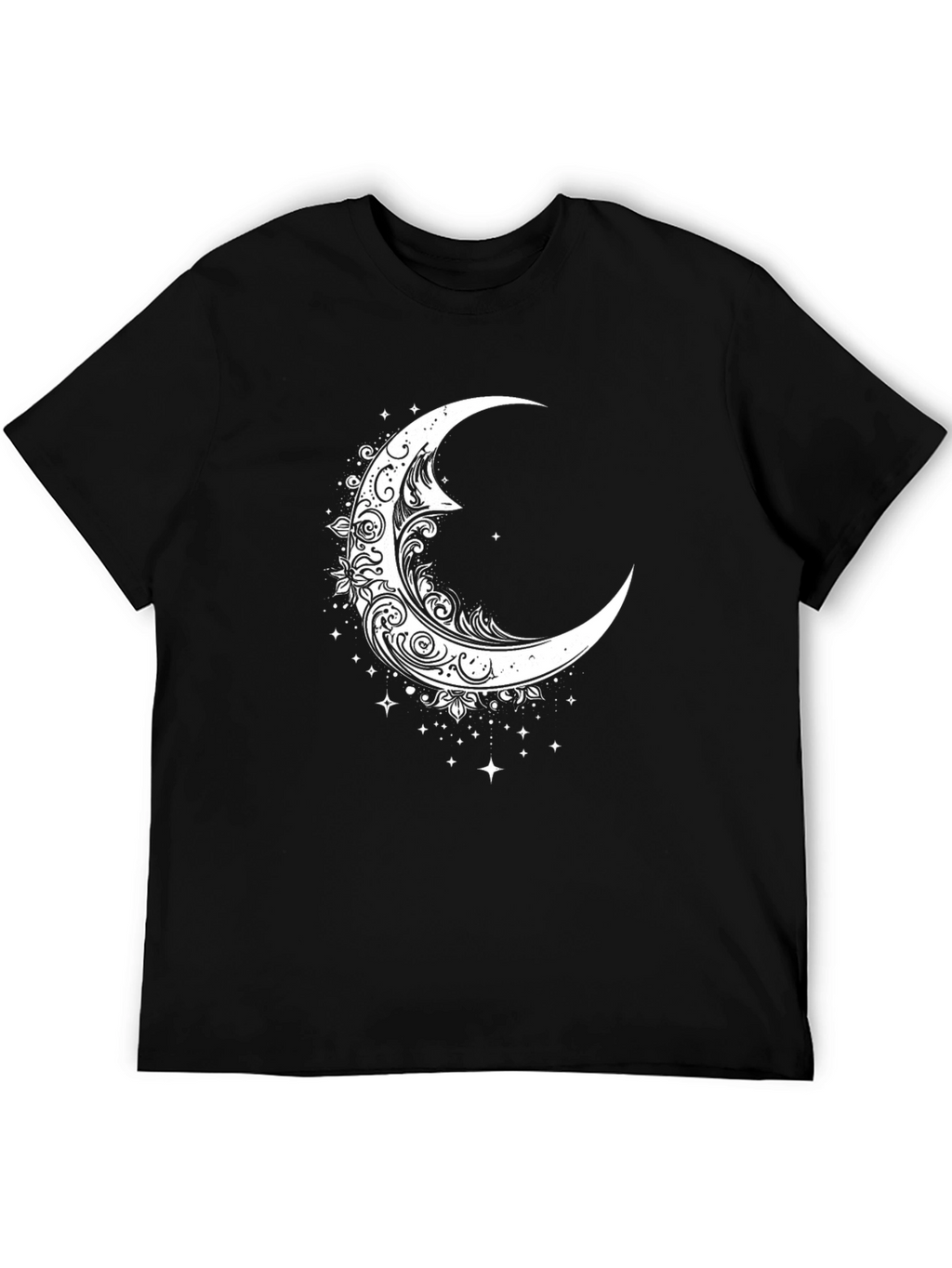 Crescent Moon Graphic Tee - Celestial Style
