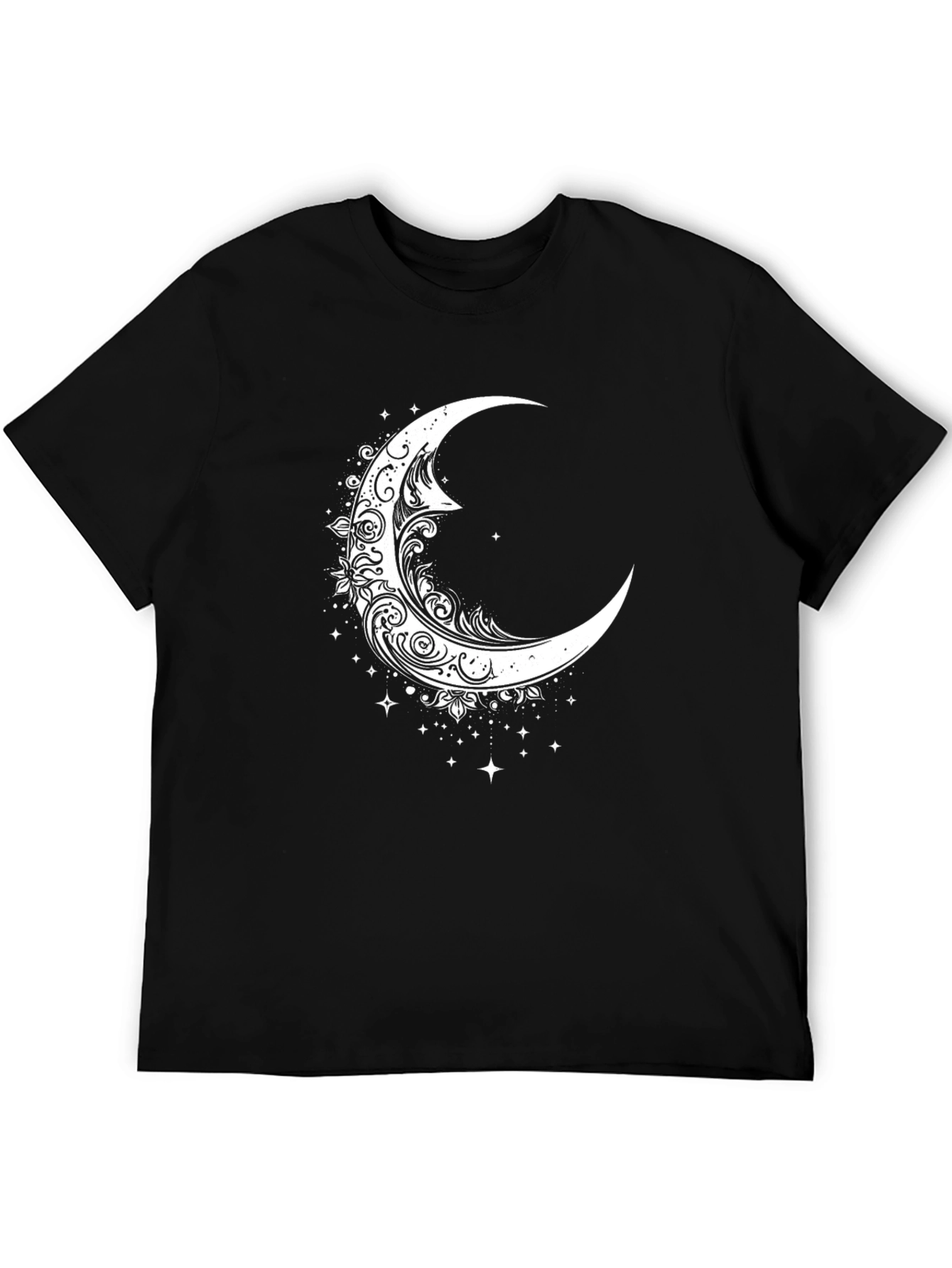 Crescent Moon Graphic Tee - Celestial Style