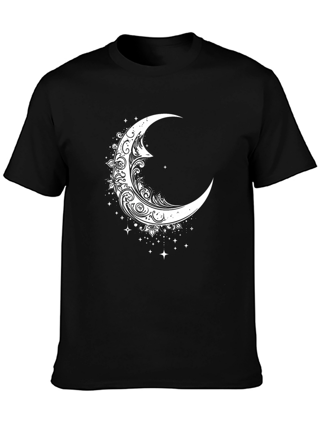 Crescent Moon Graphic Tee - Celestial Style