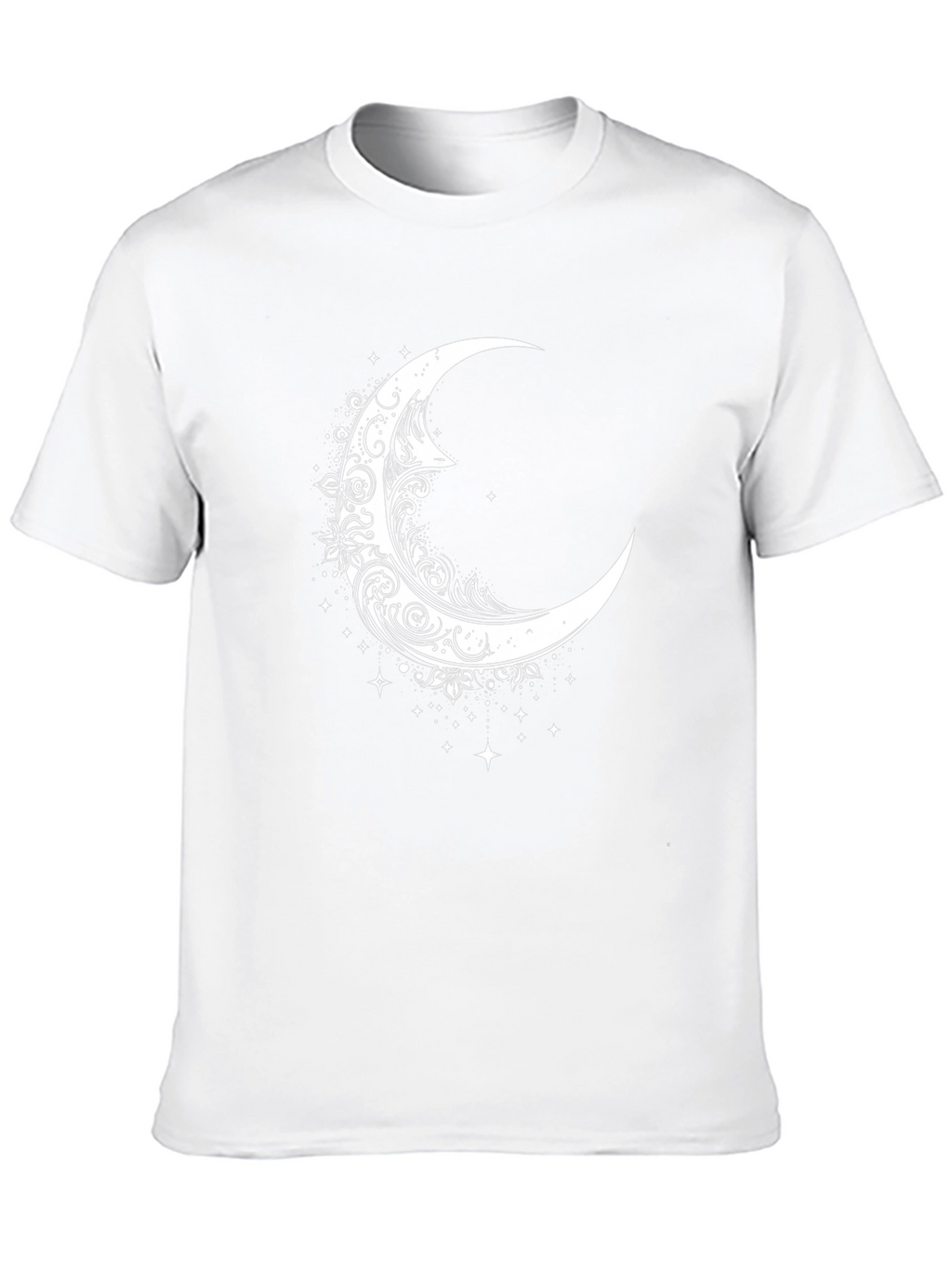 Crescent Moon Graphic Tee - Celestial Style