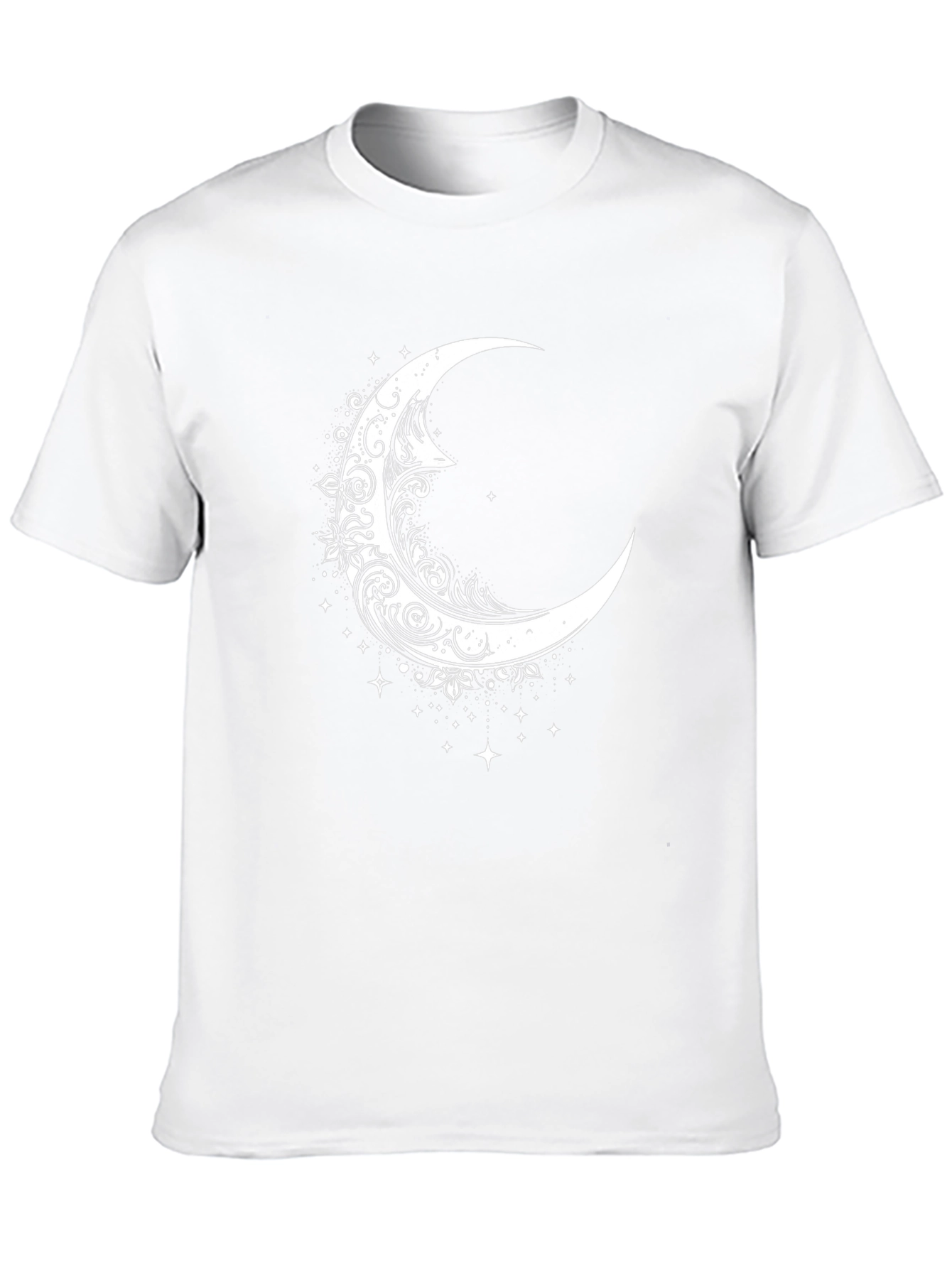 Crescent Moon Graphic Tee - Celestial Style