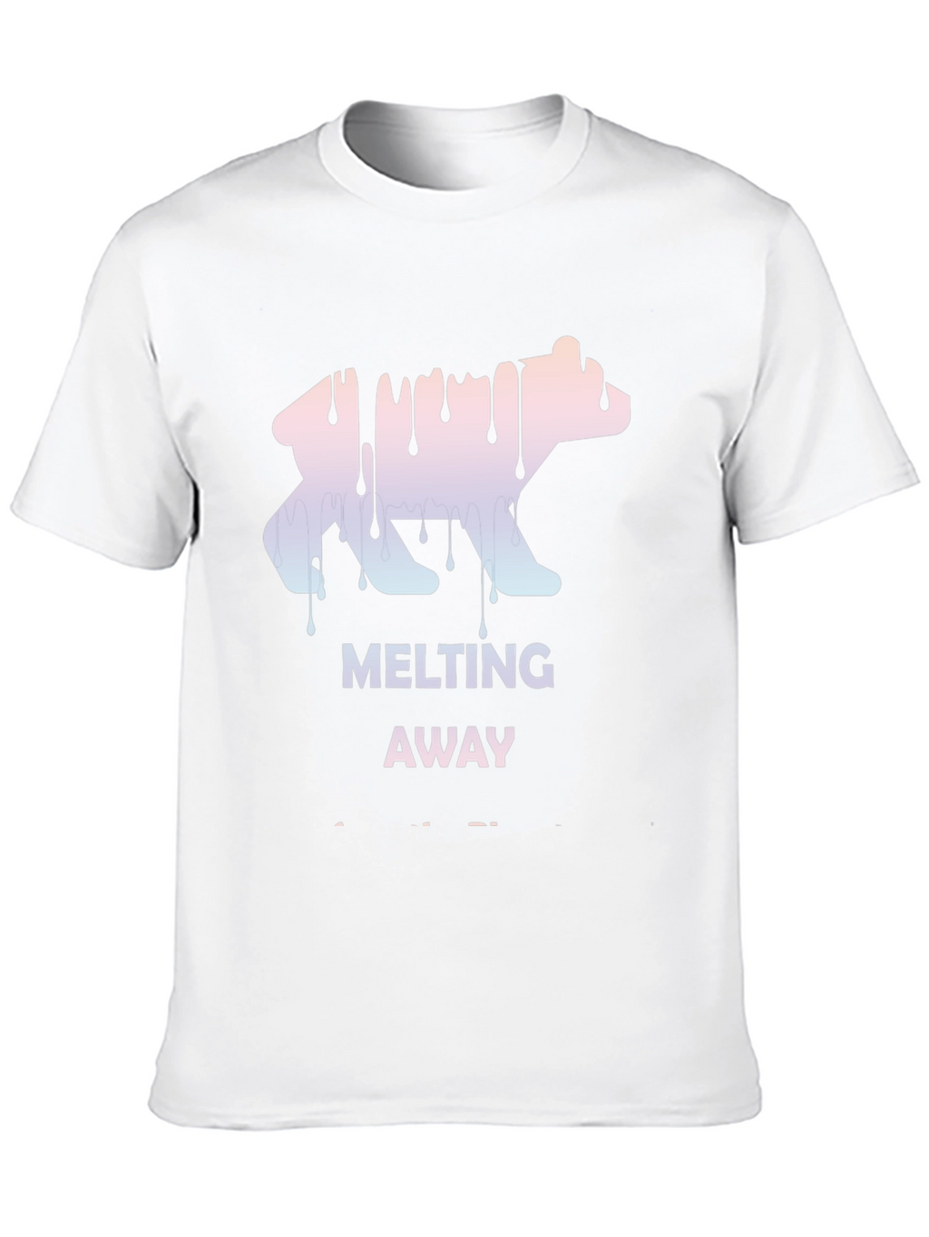 Melting Away Graphic Tee - Cool Bear Design T-Shirt