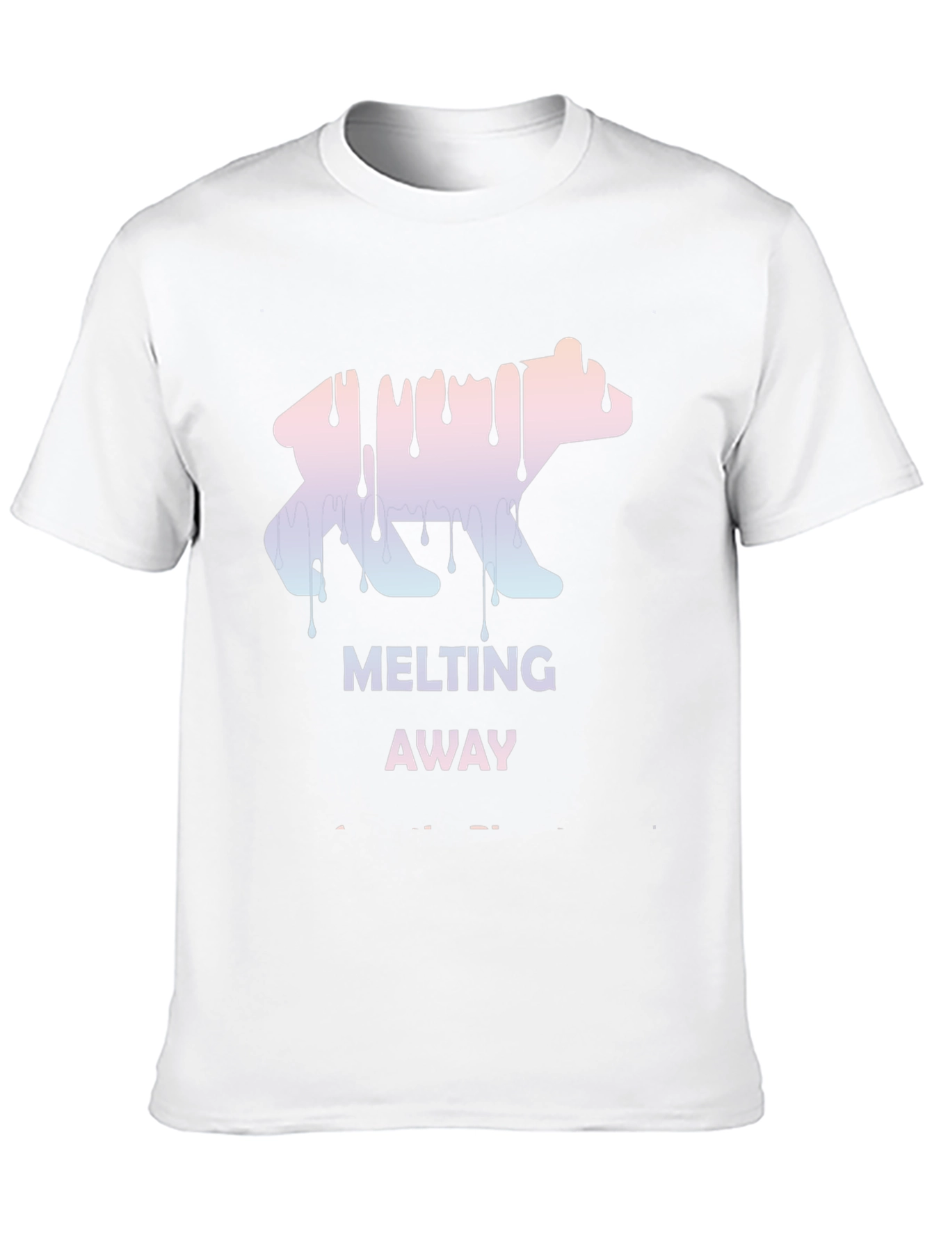 Melting Away Graphic Tee - Cool Bear Design T-Shirt