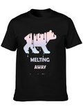 Melting Away Graphic Tee - Cool Bear Design T-Shirt