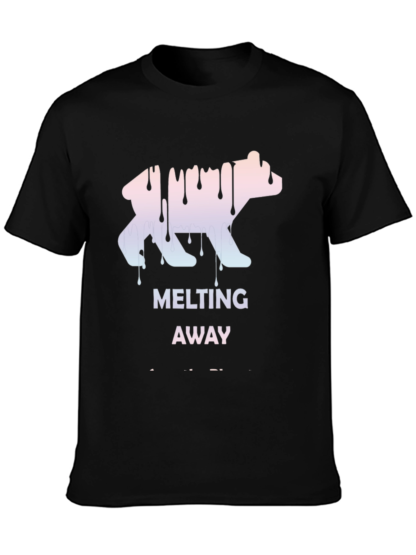 Melting Away Graphic Tee - Cool Bear Design T-Shirt