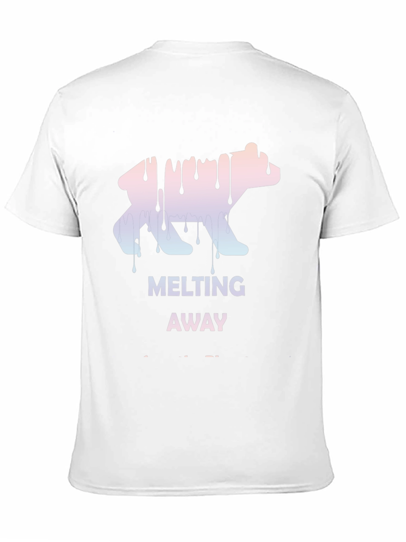 Melting Away Graphic Tee - Cool Bear Design T-Shirt