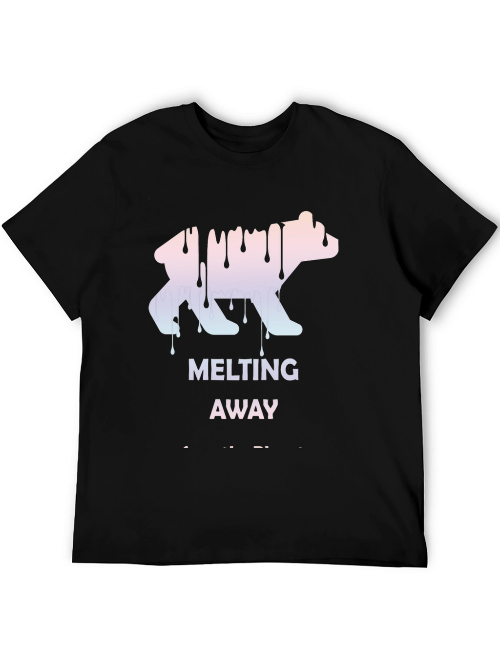 Melting Away Graphic Tee - Cool Bear Design T-Shirt