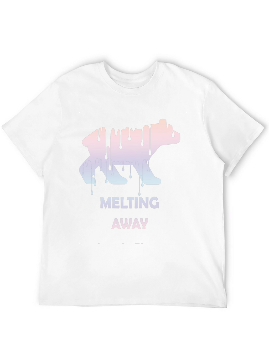 Melting Away Graphic Tee - Cool Bear Design T-Shirt