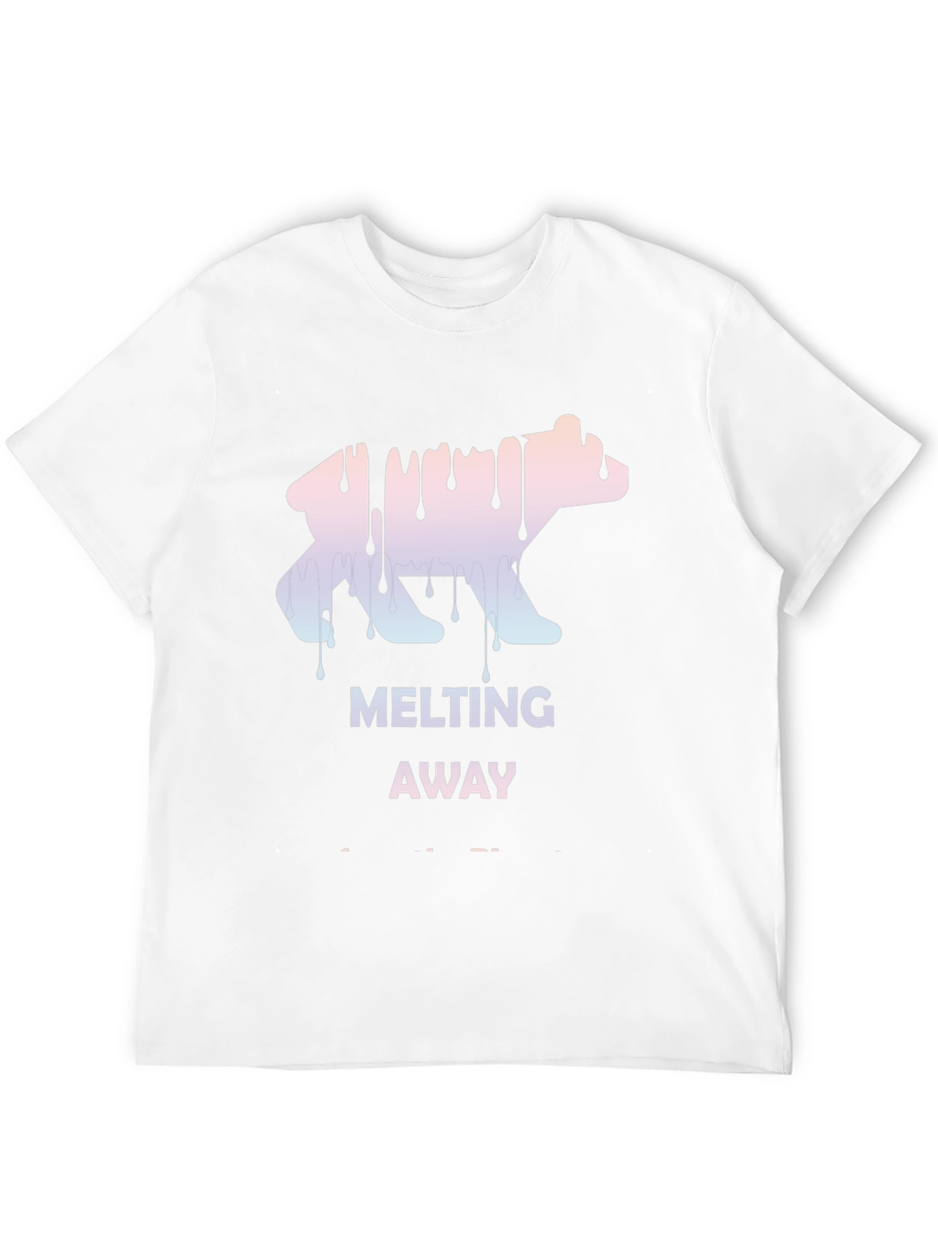 Melting Away Graphic Tee - Cool Bear Design T-Shirt