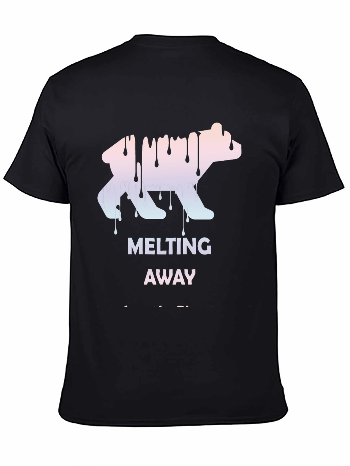 Melting Away Graphic Tee - Cool Bear Design T-Shirt