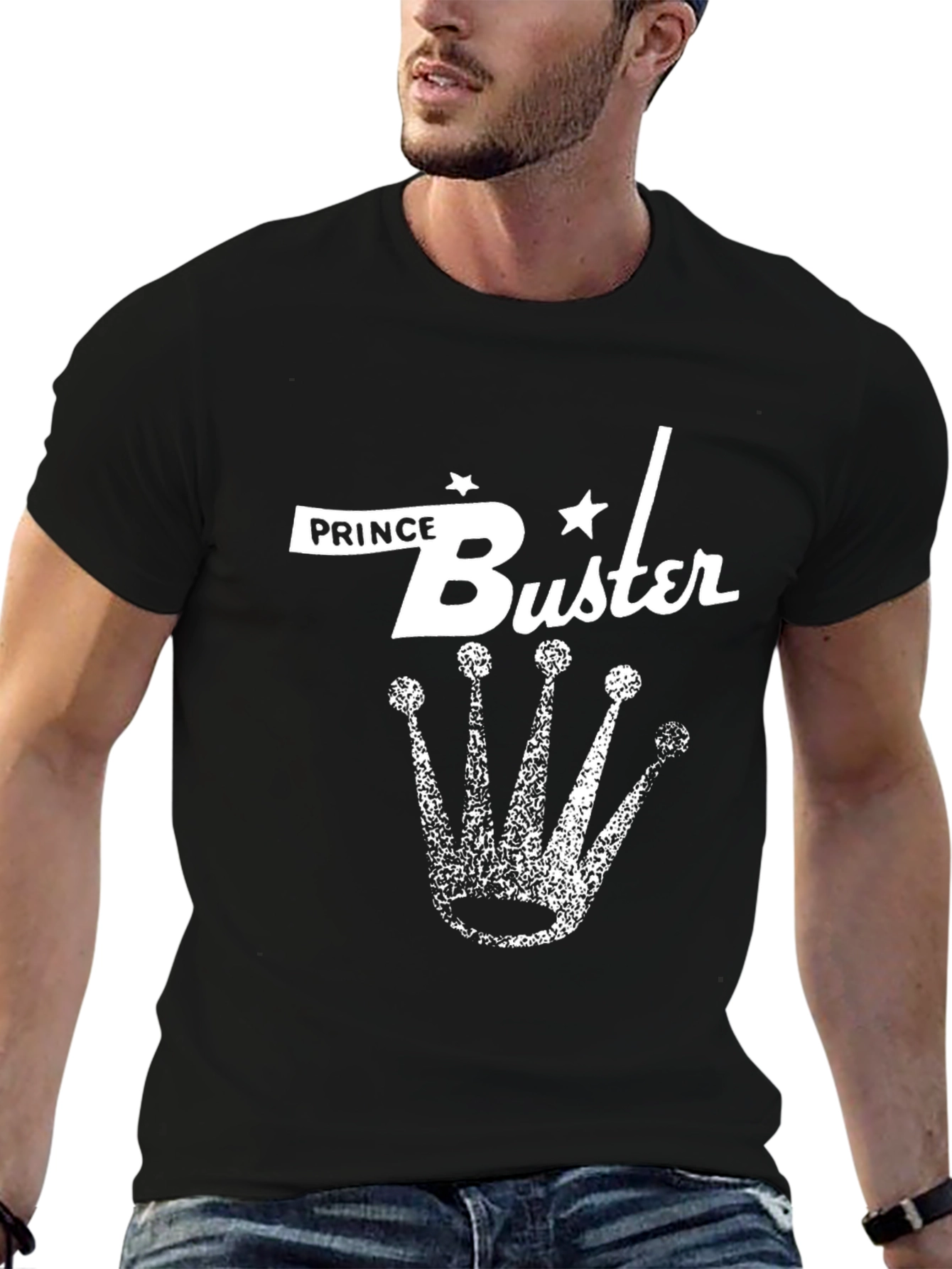 Prince Buster Graphic Tee - Retro Style Black T-Shirt