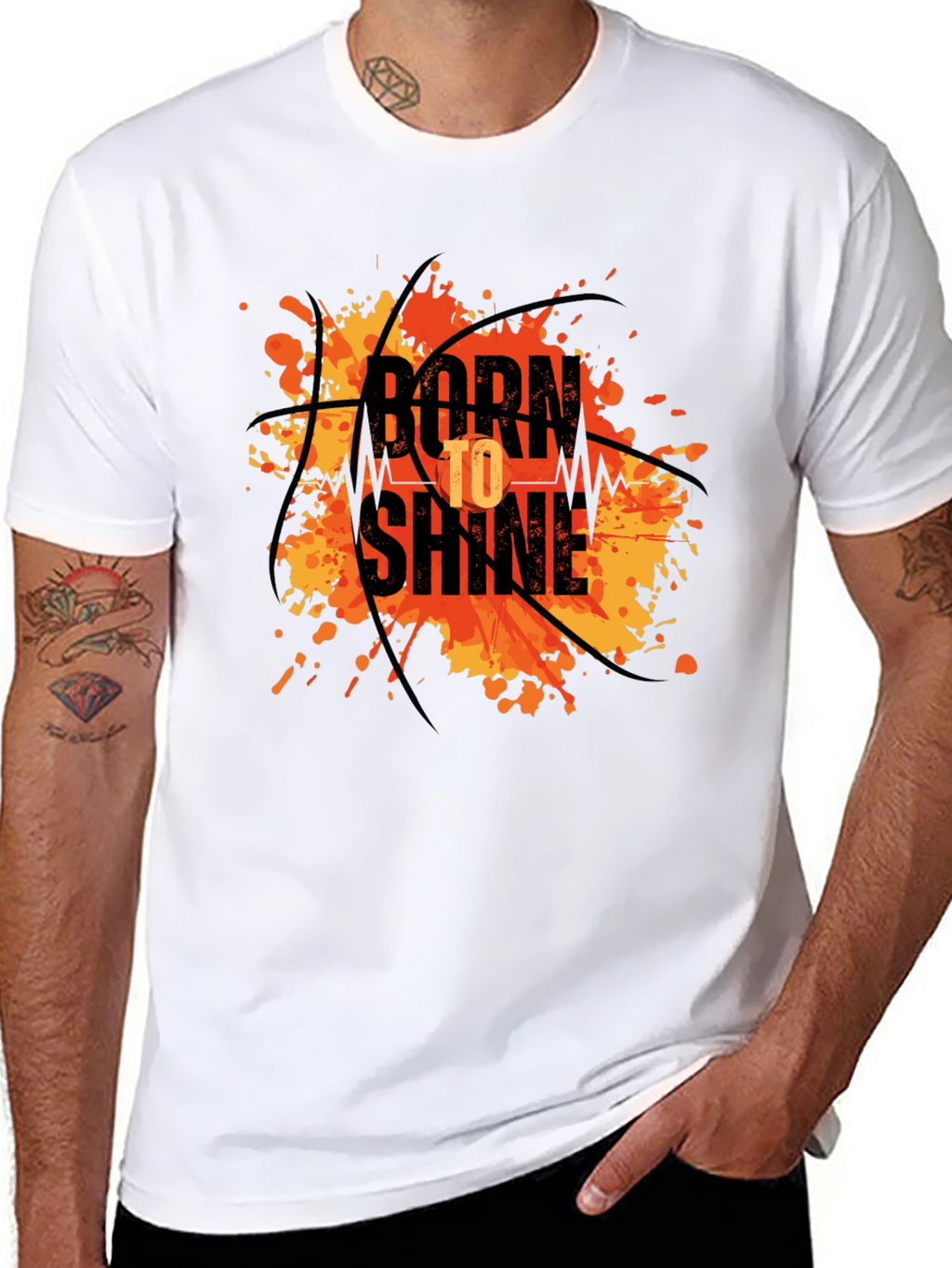 Born to Shine Basketball Graphic Tee