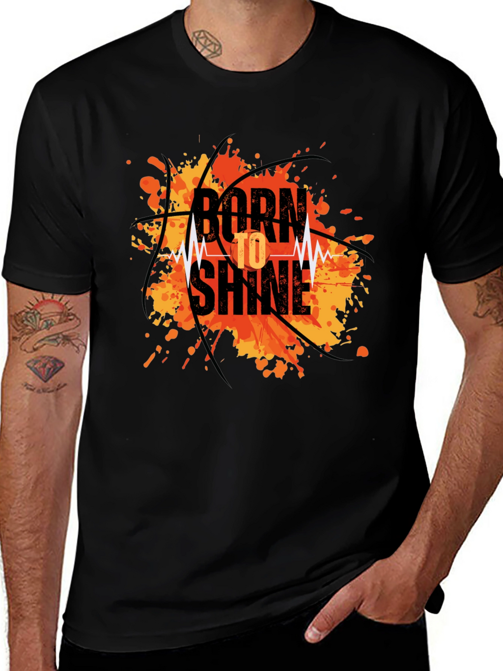 Born to Shine Basketball Graphic Tee