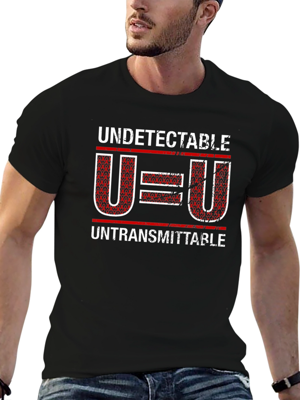 Undetectable = Untransmittable Awareness T-Shirt